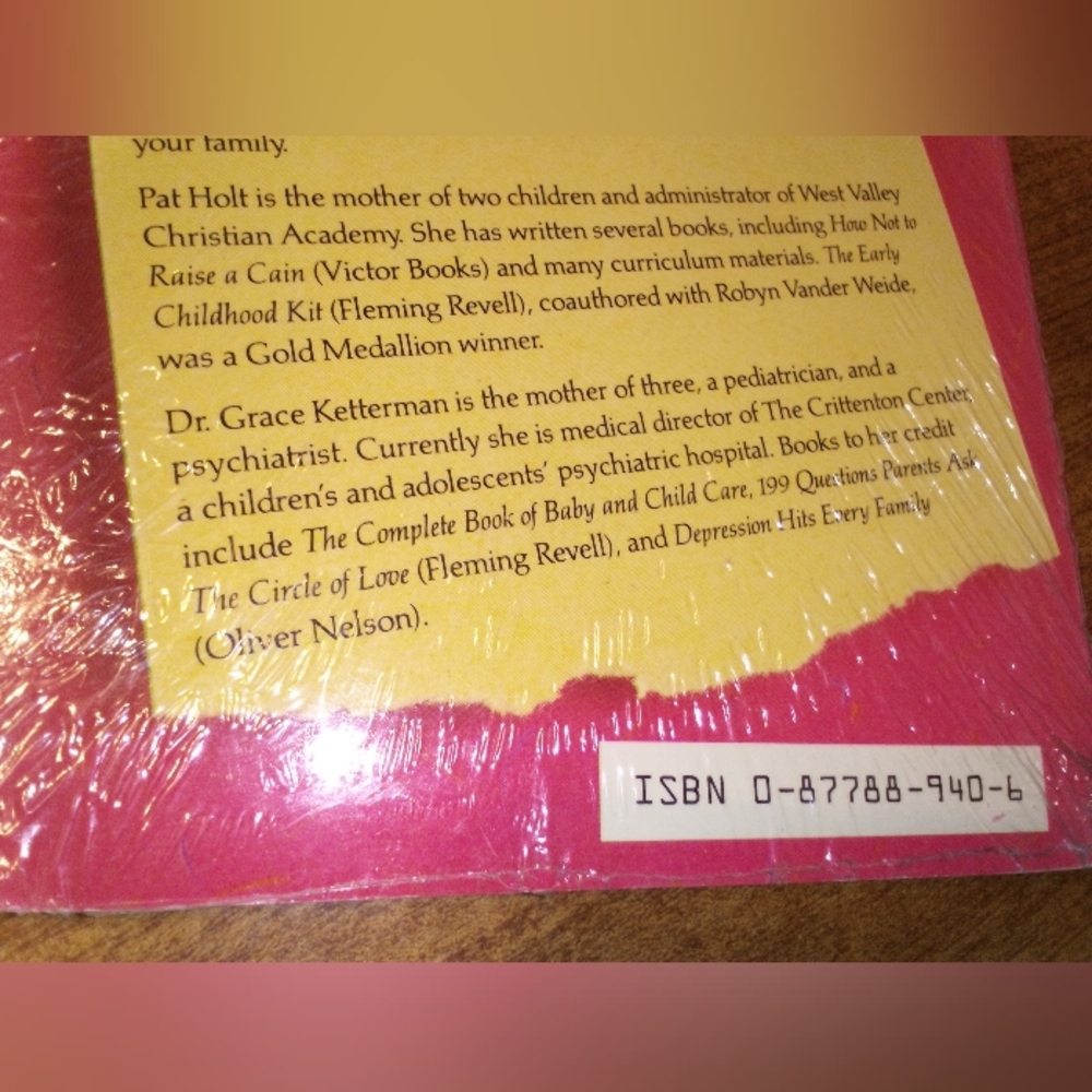 When You Feel Like Screaming Help For Frustrated Mother Holt/Ketterman PB Sealed - Picture 3 of 4